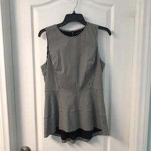 White House Black Market Peplum Top